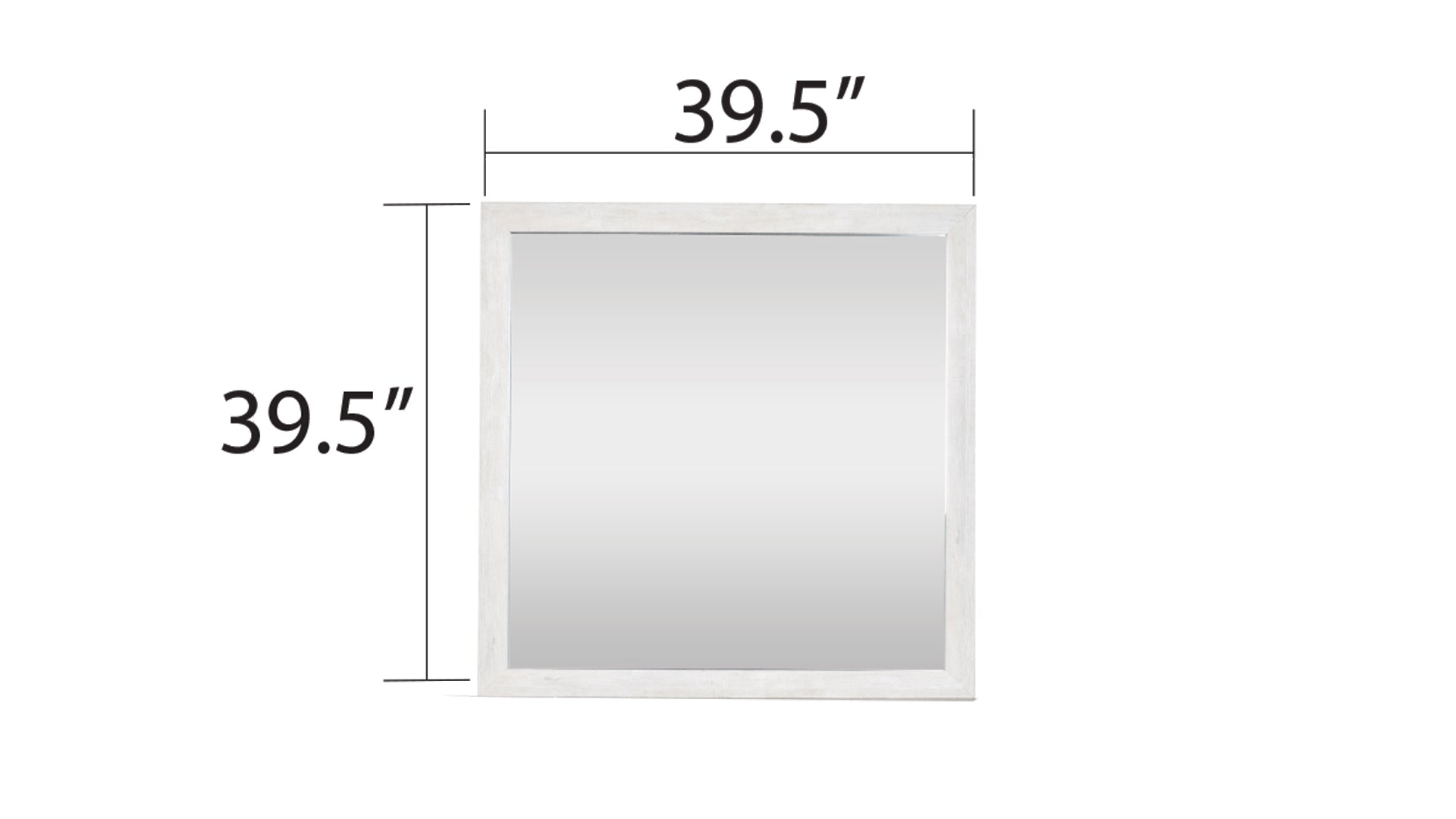 Denver Modern Style Square Mirror in Natural Rustic. INCLUDES MIRROR ONLY.  same as B009P152658 (CA inventory)