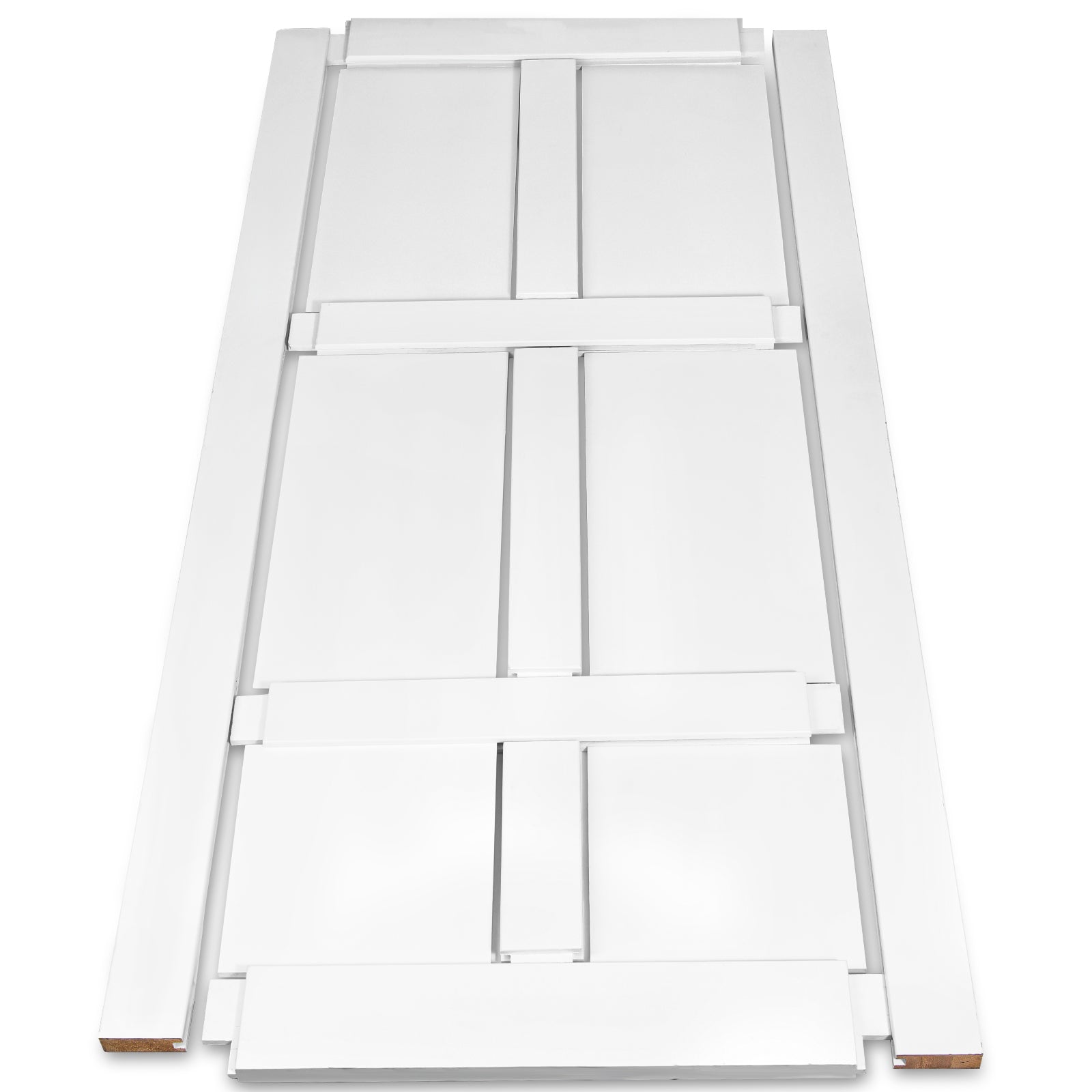 CRAZY ELF 28" x 84" Six Panel Real Primed Door Slab, DIY Panel Door, Modern Interior Barn Door, Water-proof, Anti-deformation, Pre-Drilled Ready to Assemble, Suitable for Pre-hung Door and Barn Door