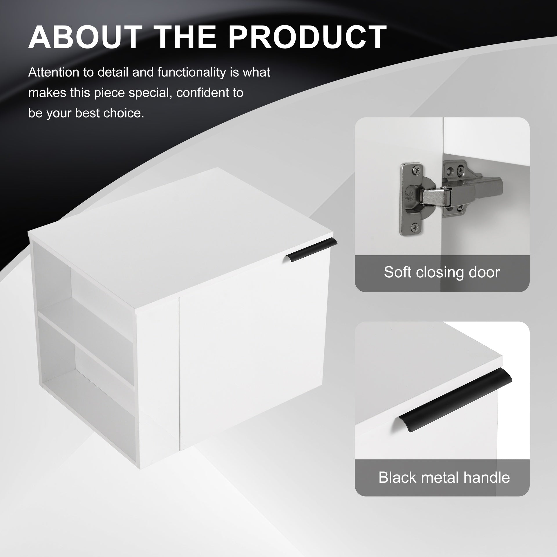 24 "Bathroom Vanity Sink Combo for big Space,Modern Bathroom Cabinet Cabinet combination, Bathroom Sink Cabinet Set without sink,White(composable)