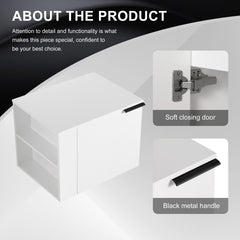 24 "Bathroom Vanity Sink Combo for big Space,Modern Bathroom Cabinet Cabinet combination, Bathroom Sink Cabinet Set without sink,White(composable)