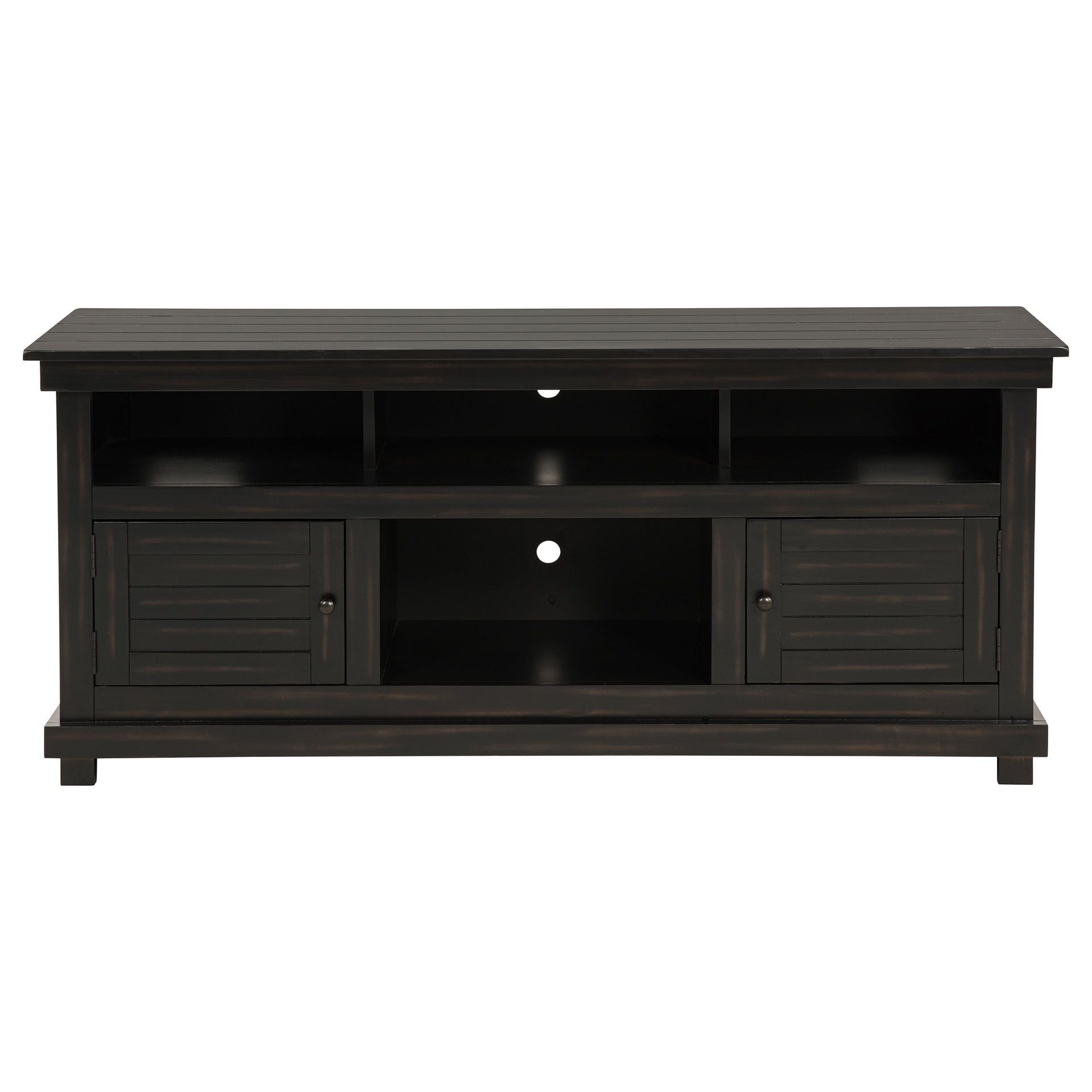Castleton Distressed Java TV Stand Media Console