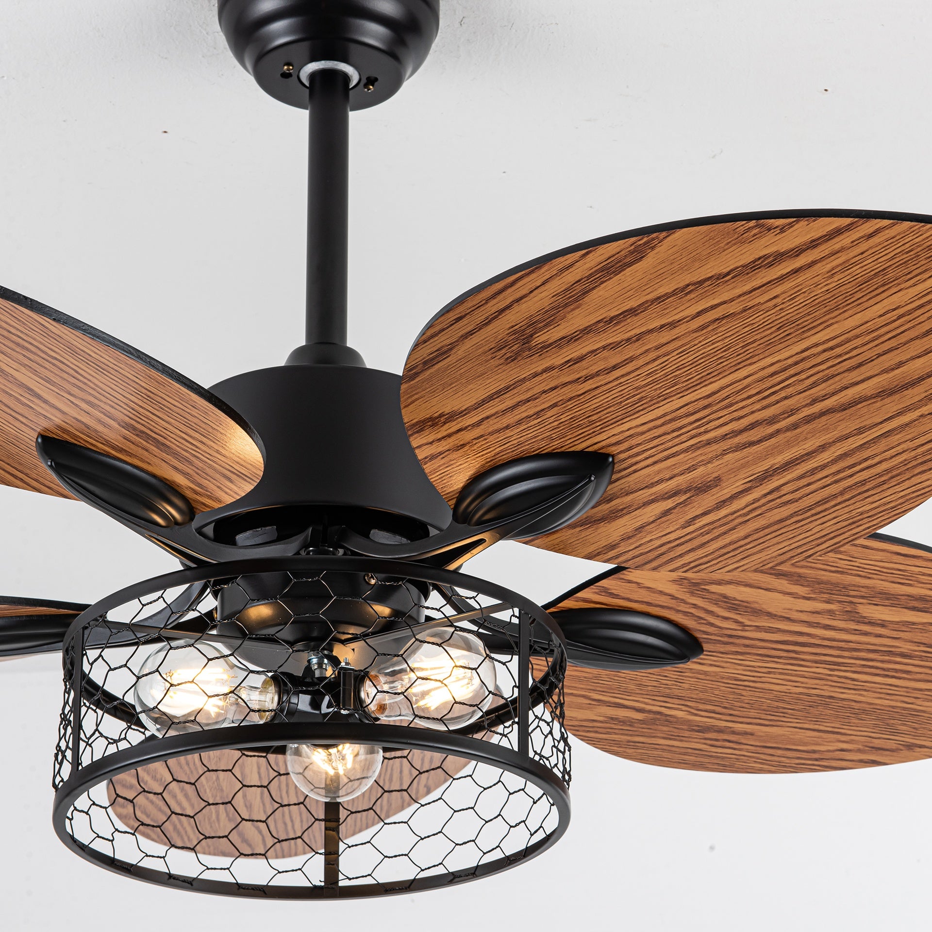 42" Ceiling Fan, Indoor  Ceiling Fan With Light with Remote Control, Noiseless Reversible Motor, 6 Speed ,3 for Patio Living Room, Bedroom, Office,Indoor
