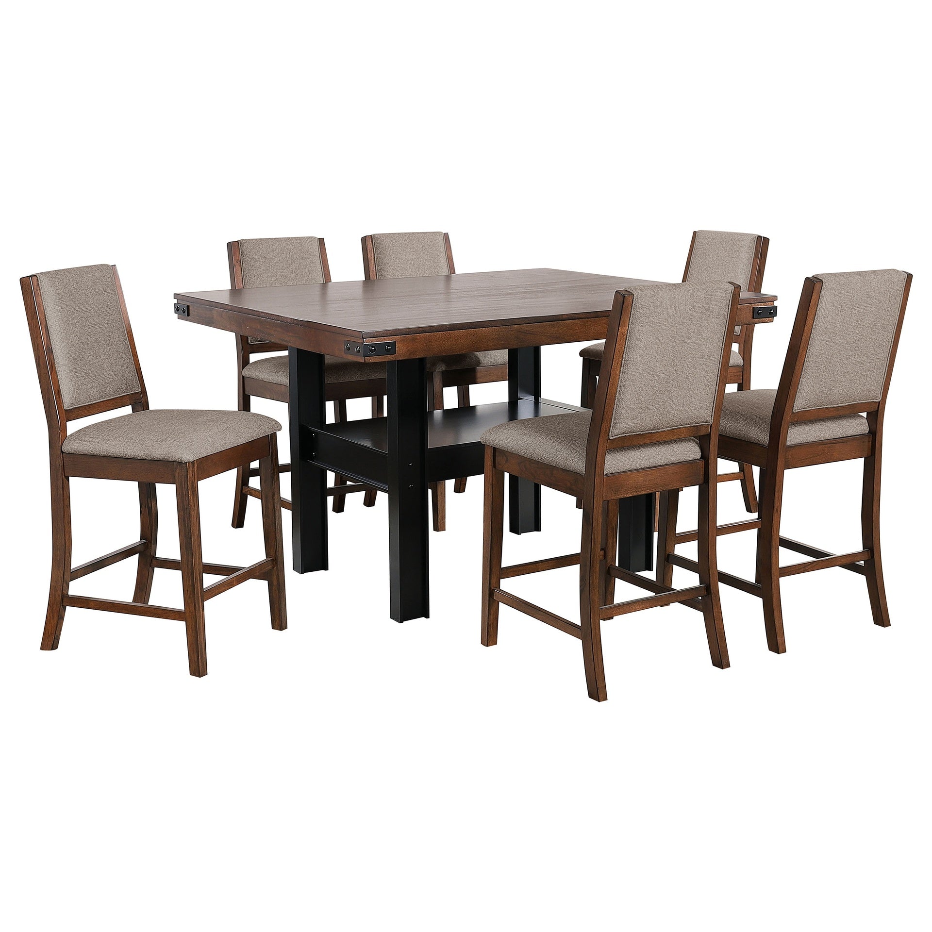 Walden Mango Oak 7-piece Counter Height Dining Set