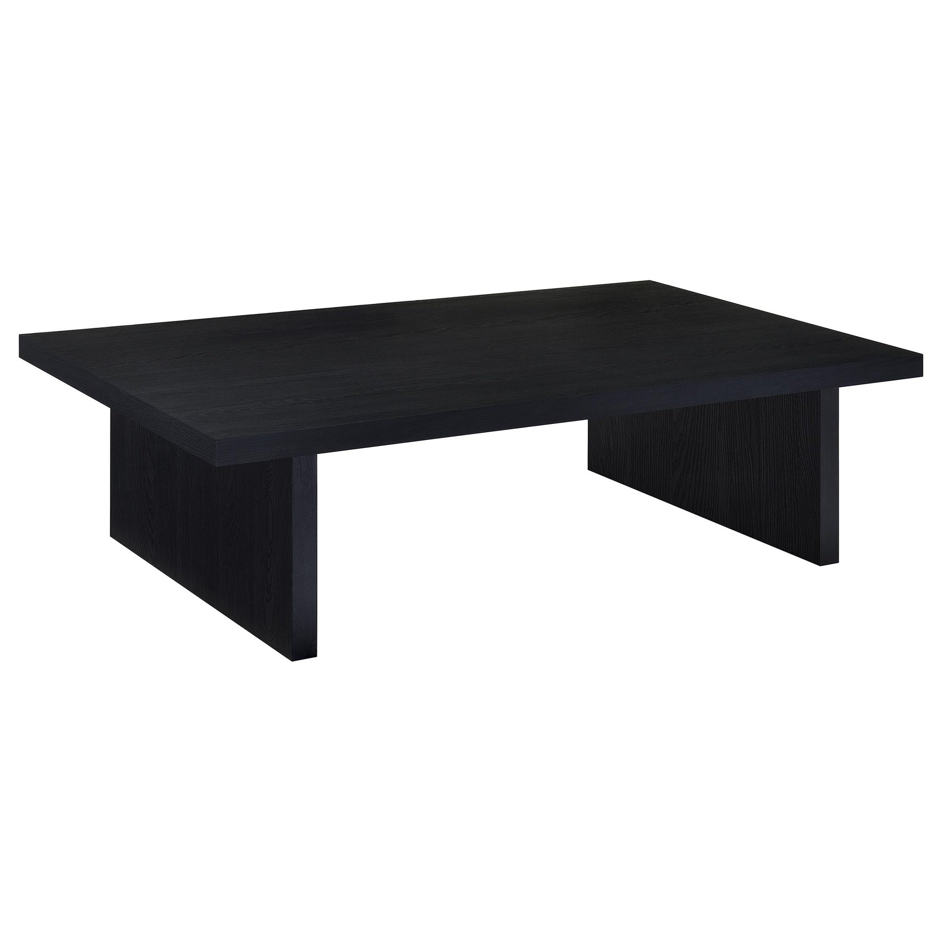 Caroline Black 3-piece Rectangular Coffee and End Table Set