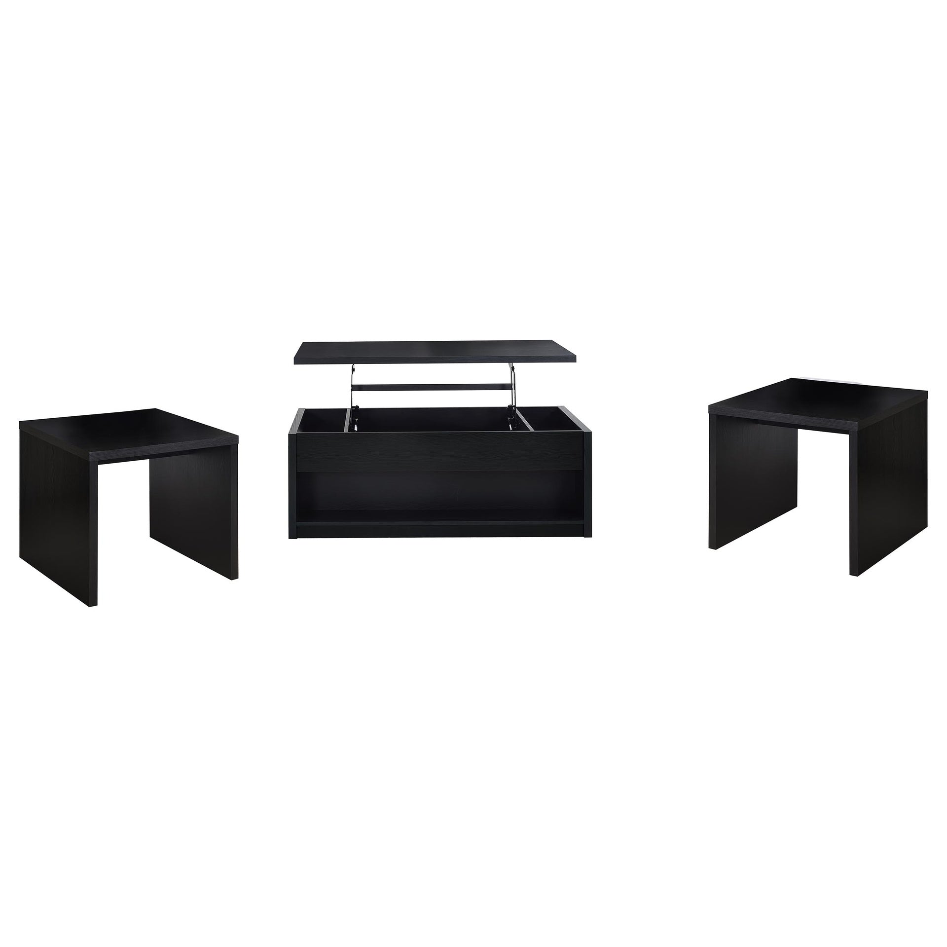 Canyon Black 3-piece Lift Top Coffee Table Set