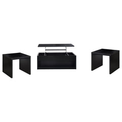 Canyon Black 3-piece Lift Top Coffee Table Set