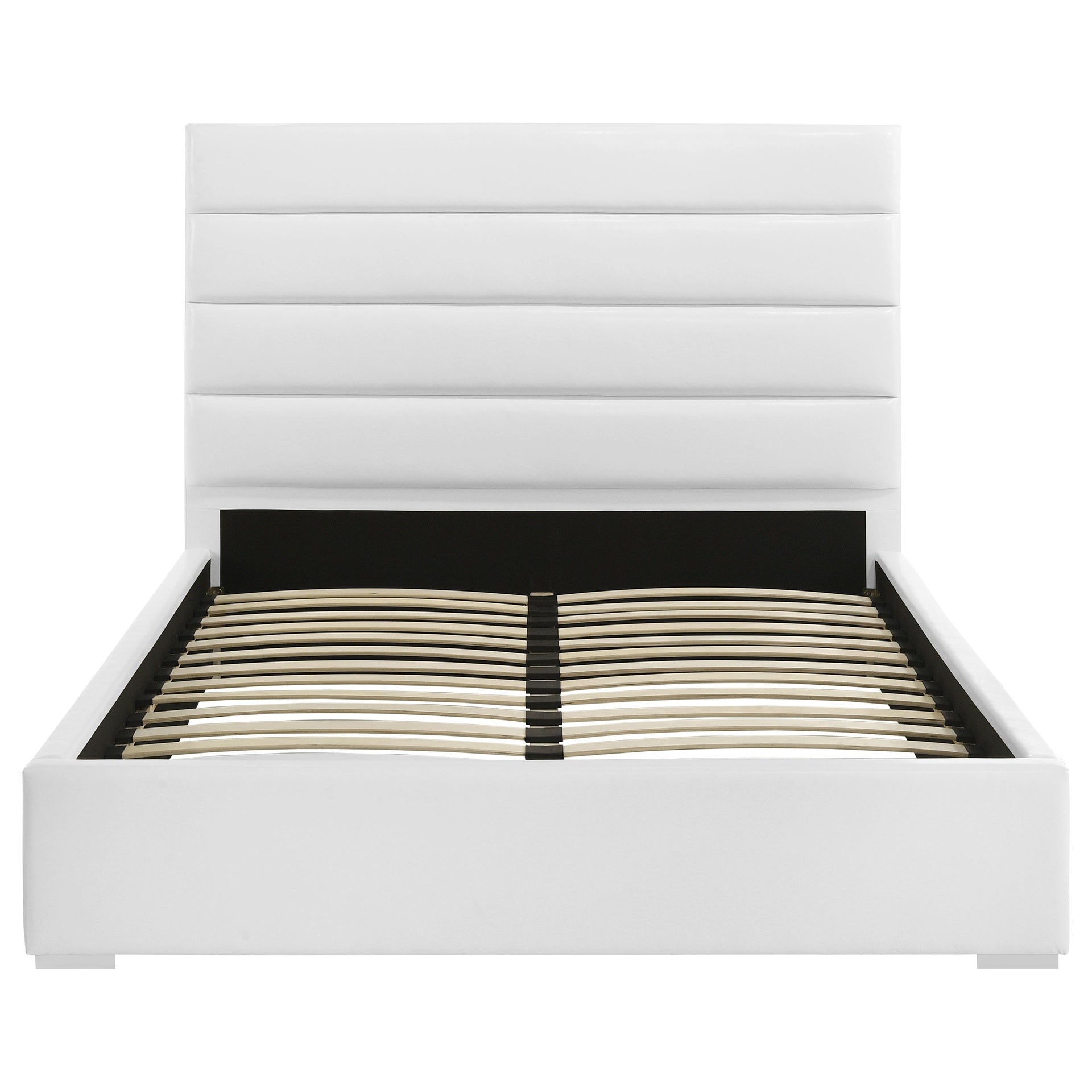 Dulcey White Upholstered Eastern King Platform Bed
