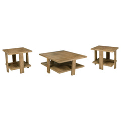 Runnion Mango Brown 3-piece Coffee and End Table Set