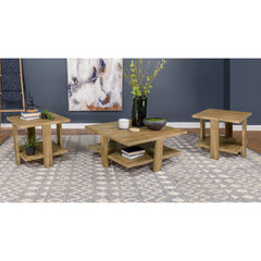 Runnion Mango Brown 3-piece Coffee and End Table Set