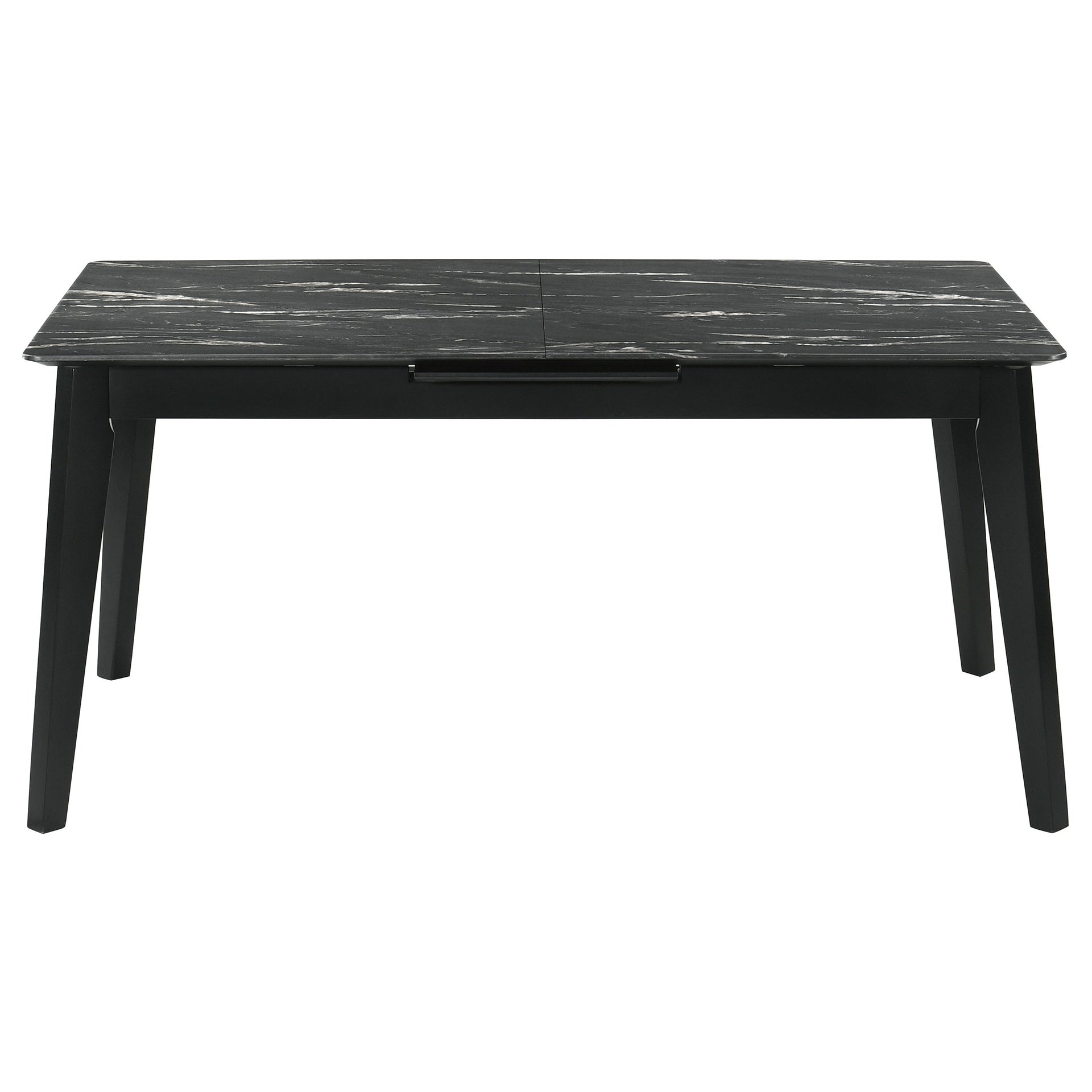 Spivey Black 5-piece Extension Leaf Dining Table Set