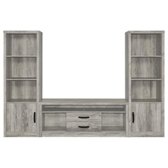 Conifer Grey Driftwood 3-piece TV Entertainment Center