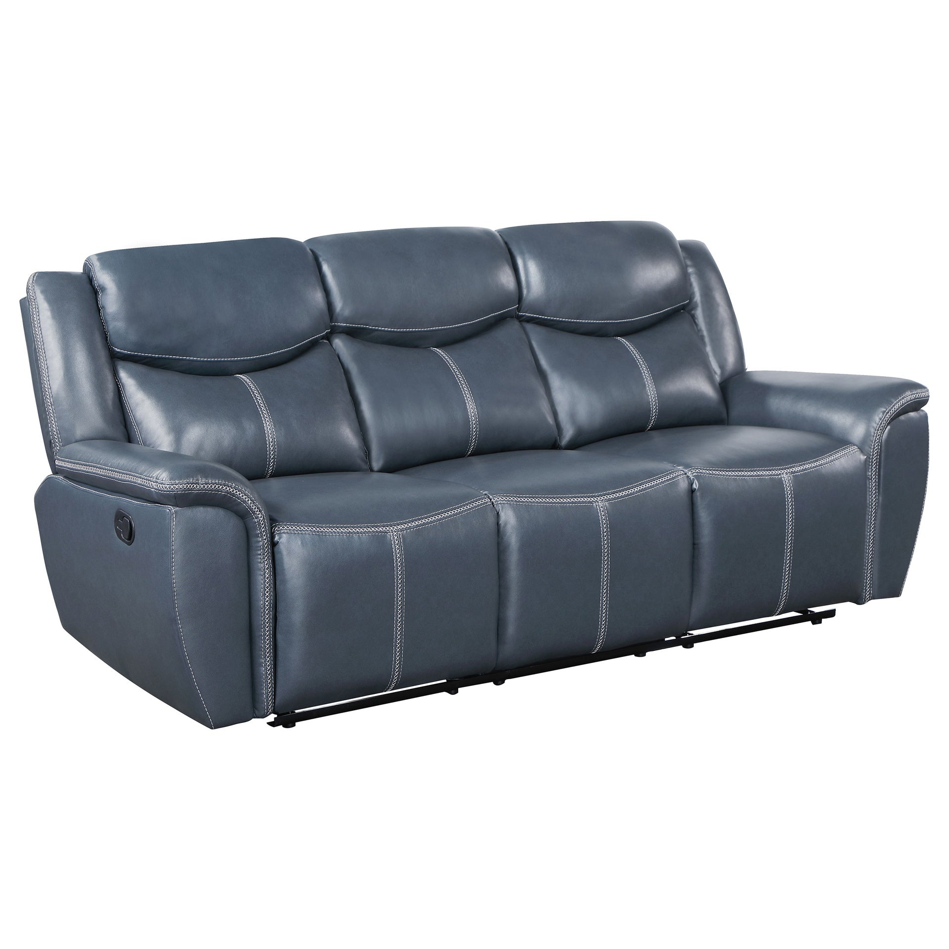 Stanwicke Blue 2-piece Motion Reclining Sofa Set