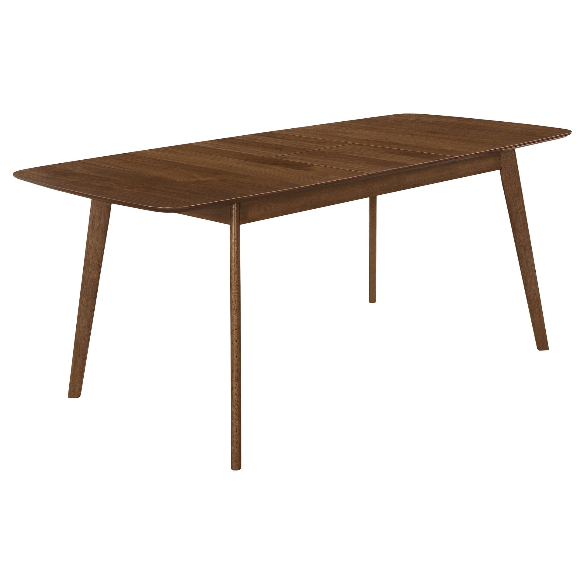 Draper Natural Walnut and Black 5-piece Rectangular Dining Set