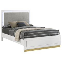 Sophia White Eastern King Panel Bed