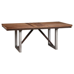 Holloway Natural Walnut and Grey 7-piece Dining Set
