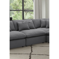 Greeley Charcoal Upholstered Armless Chair