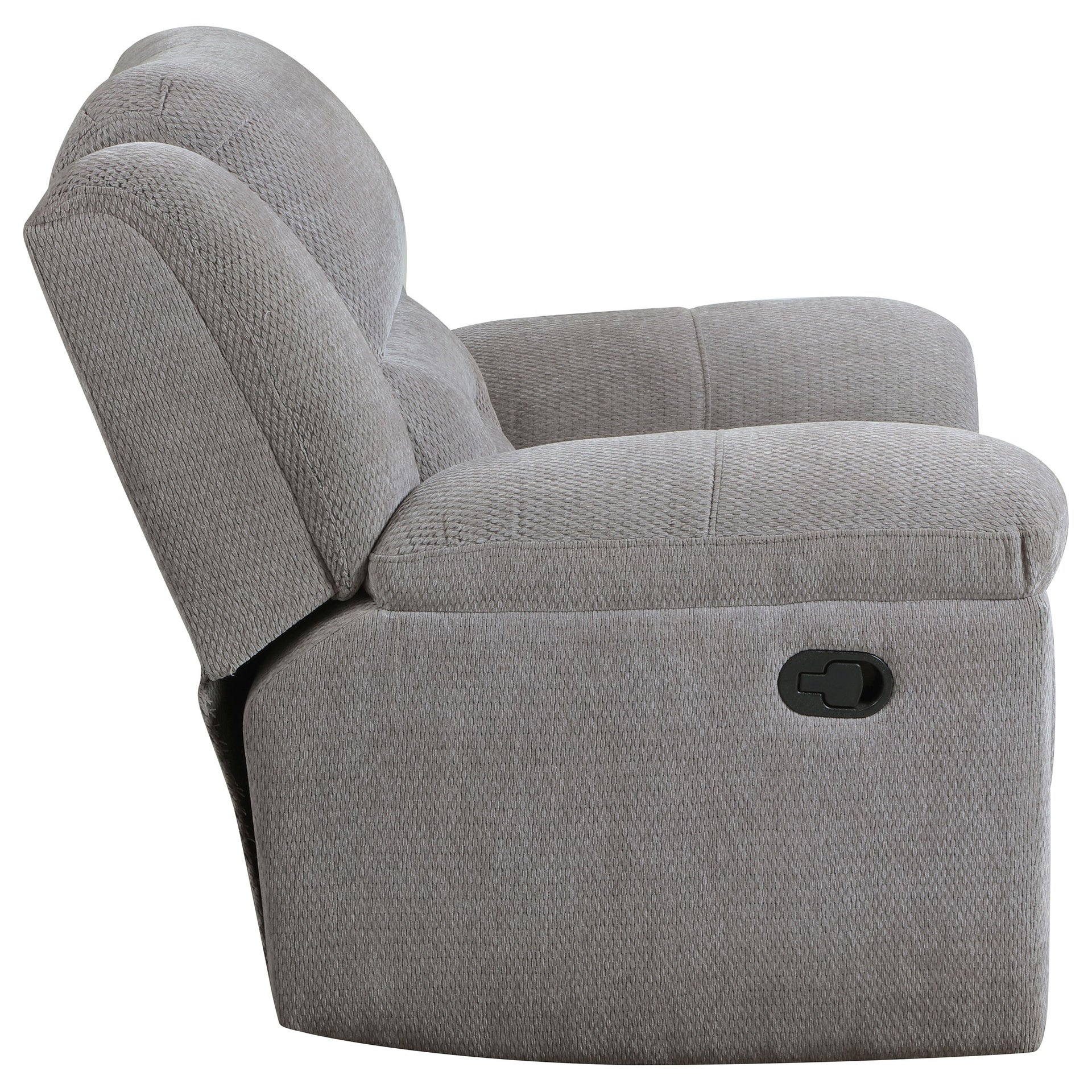 Sebring Grey Upholstered Glider Recliner Chair