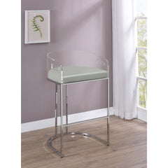 Mello Chrome Upholstered Bar Chair (Set of 2)
