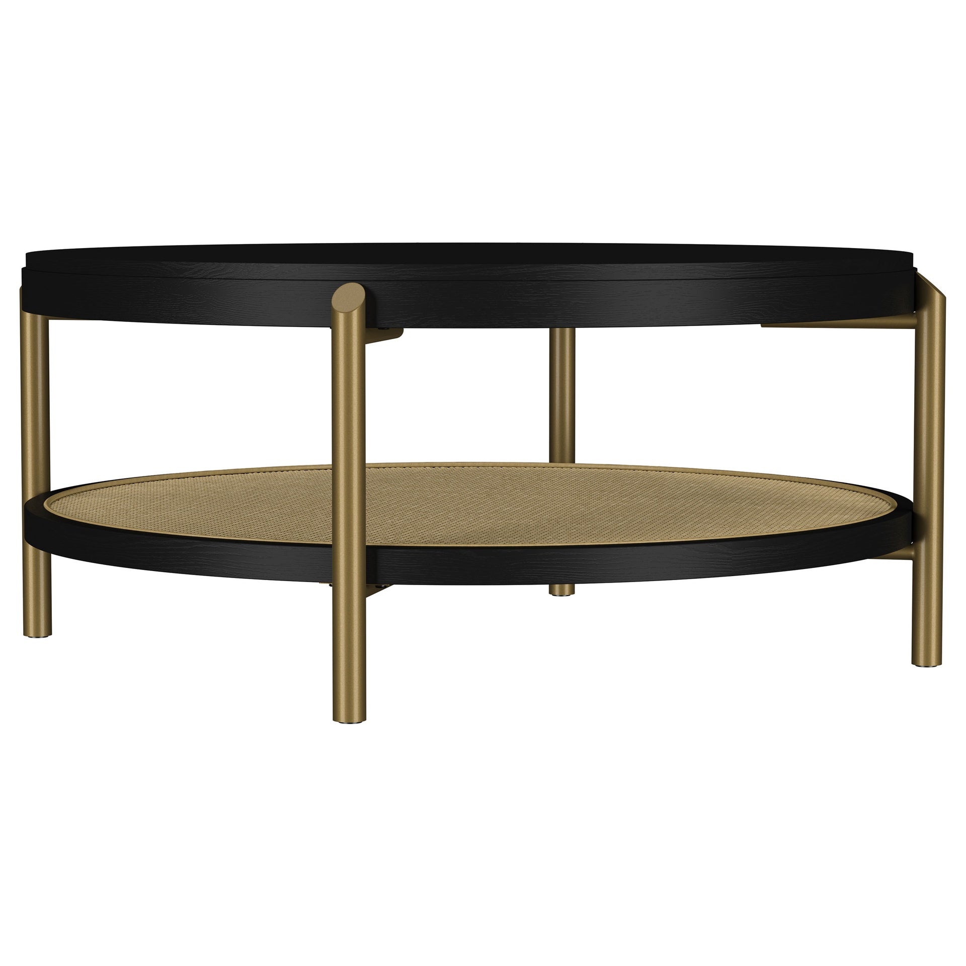 Benson Black 3-piece Round Coffee and End Table Set