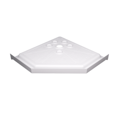 36 in. D x 36 in. W  Neo-Angle Shower Base in White