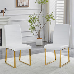 2-Pack - Heavy-duty chairs set: 2.1" thick cushion, iron frame, perfect for home or office. Classic colors, great value