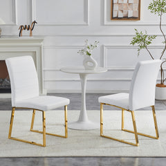 2-Pack - Heavy-duty chairs set: 2.1" thick cushion, iron frame, perfect for home or office. Classic colors, great value