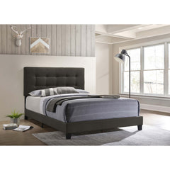 Dordrecht Charcoal Upholstered Eastern King Panel Bed