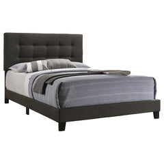 Dordrecht Charcoal Upholstered Eastern King Panel Bed