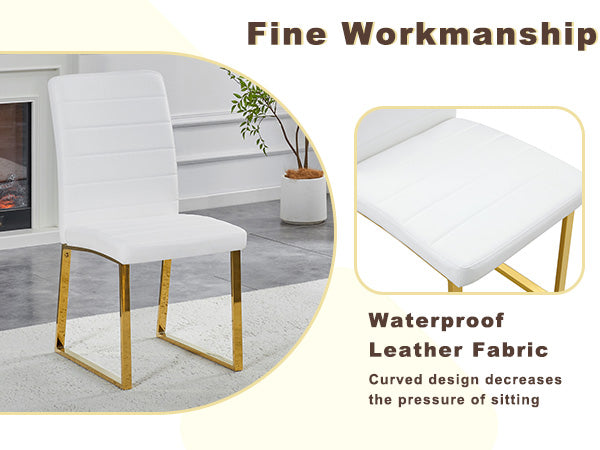 6-Pack - Heavy-duty chairs set: 2.1" thick cushion, iron frame, perfect for home or office. Classic colors, great value