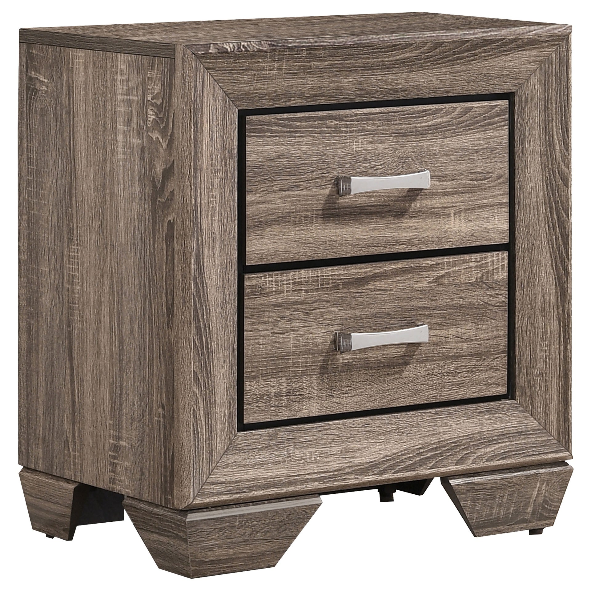 Oatfield Washed Taupe 4-piece Eastern King Bedroom Set