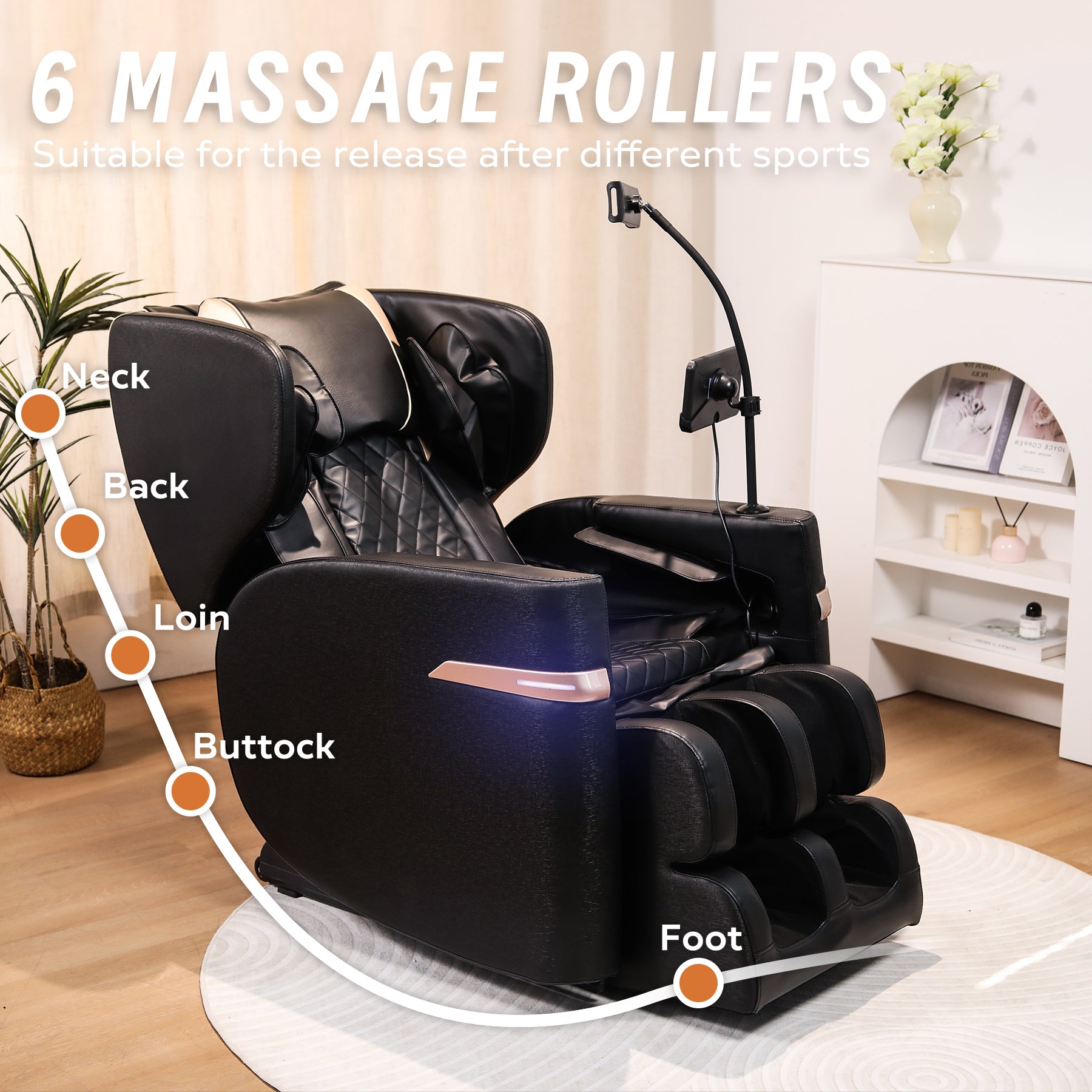 Massage Chair Recliner with Zero Gravity with Full Body Air Pressure