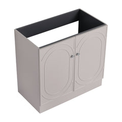 36" Freestanding Bathroom Vanity & 2 Soft-Close Cabinet Doors (KD-Packing)-Excluding Sink