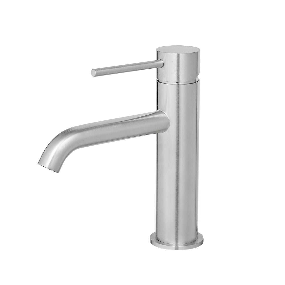 Brushed Nickel Bathroom Faucet Brushed Faucet for Bathroom Sink, Single Hole Bathroom Faucet Modern Single Handle Vanity Basin Faucet