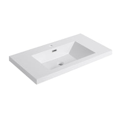 36" Bathroom  Resin Sink