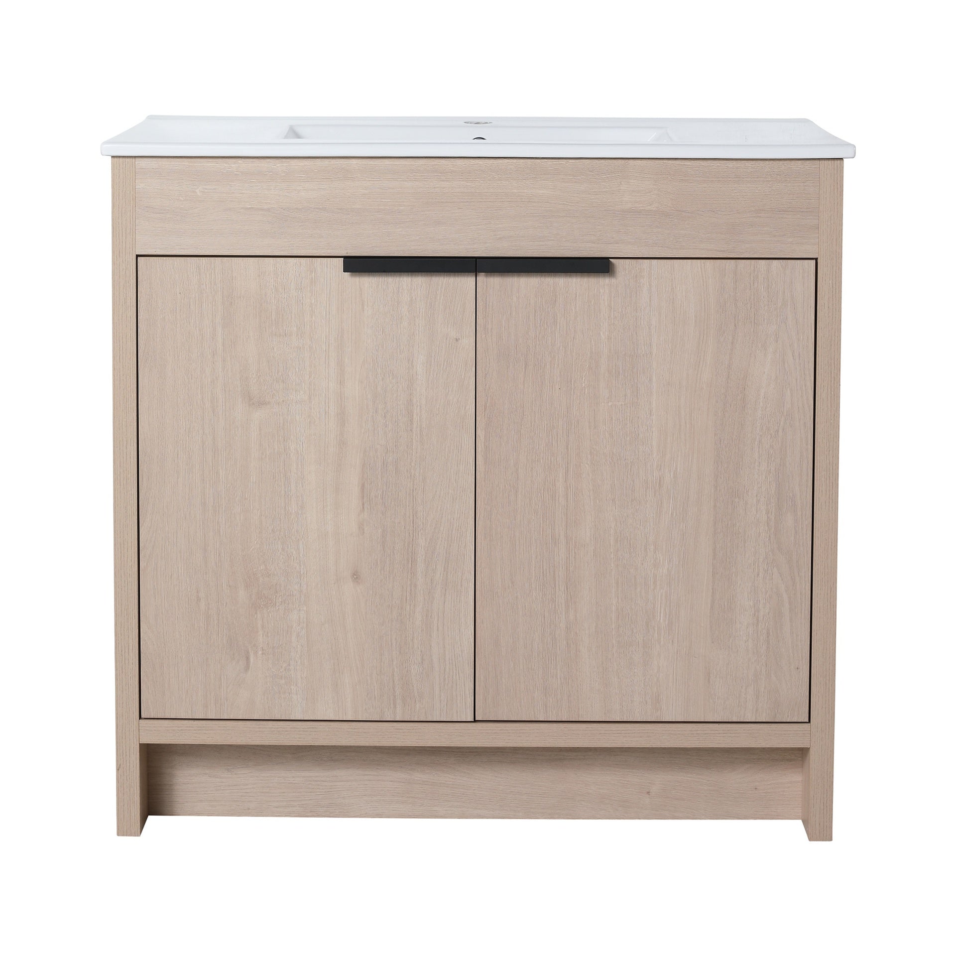 36" Freestanding Bathroom Vanity & 2 Soft-Close Cabinet Doors ((KD-PACKING),Only Including Cabine-BVB02436PLO