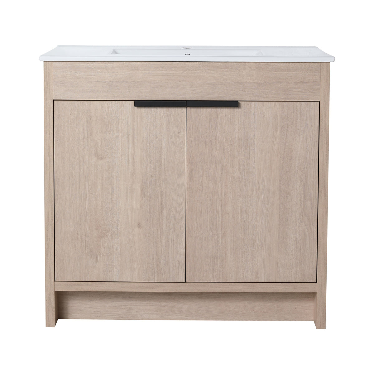 36" Freestanding Bathroom Vanity & 2 Soft-Close Cabinet Doors ((KD-PACKING),Only Including Cabine-BVB02436PLO