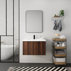 Soft Close Doors Bathroom Vanity With Sink,30 Inch For Small Bathroom,30x18-00630CAW(KD-Packing)
