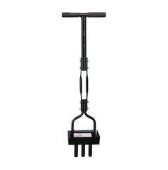 Manual Lawn Aerator with Tray & 3 Hollow Slots Manual Soil Corer Collector Lawn