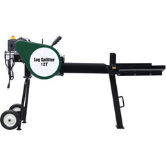 Double Flywheel Electric Log Splitter Log Splitter Electric Portable 12 Ton hotizontal 2HP 16A,electric firewood splitting machine