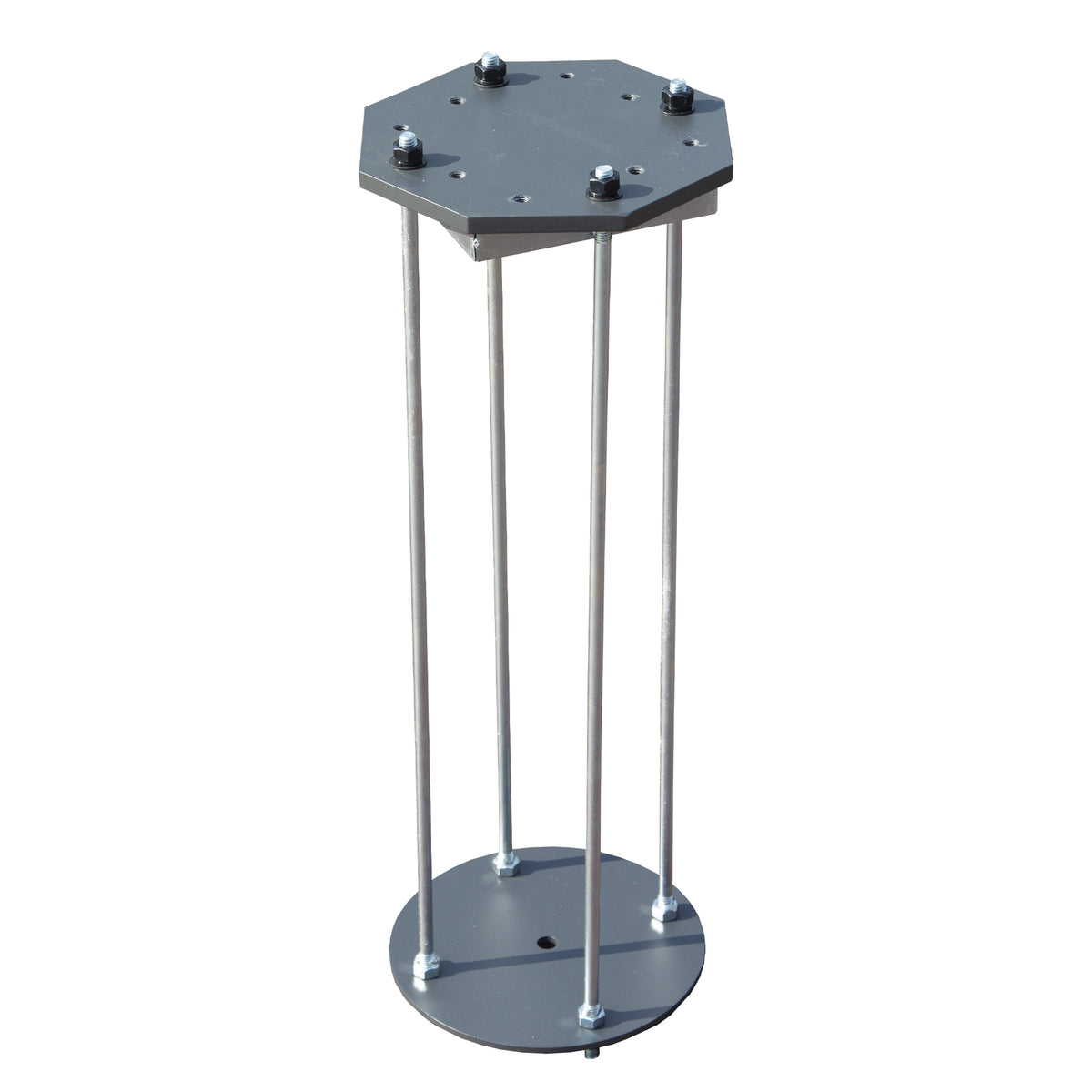 Patio Umbrella Base in Ground, Heavy-Duty Steel Construction for Stability, Supports up to 700LBS, 7.8" x 7.8" x 22"