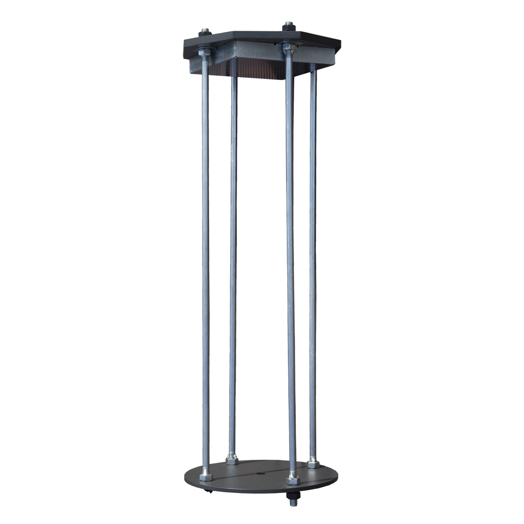 Patio Umbrella Base in Ground, Heavy-Duty Steel Construction for Stability, Supports up to 700LBS, 7.8" x 7.8" x 22"