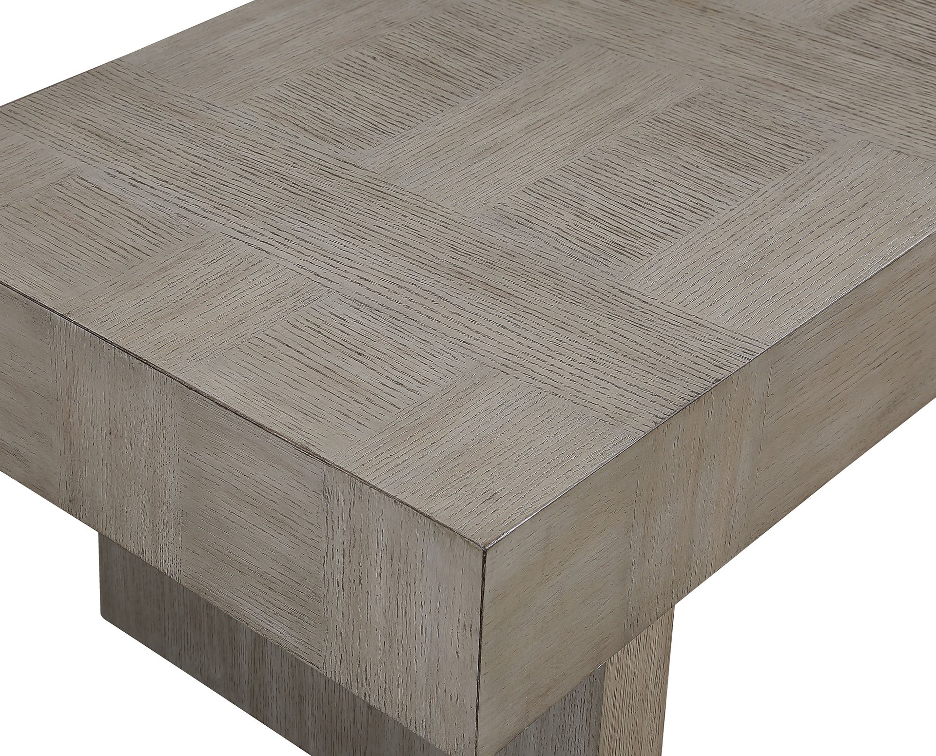 1pc Contemporary Style Brown Gray Coffee Table Rectangular Table Top Wooden Living Room Furniture