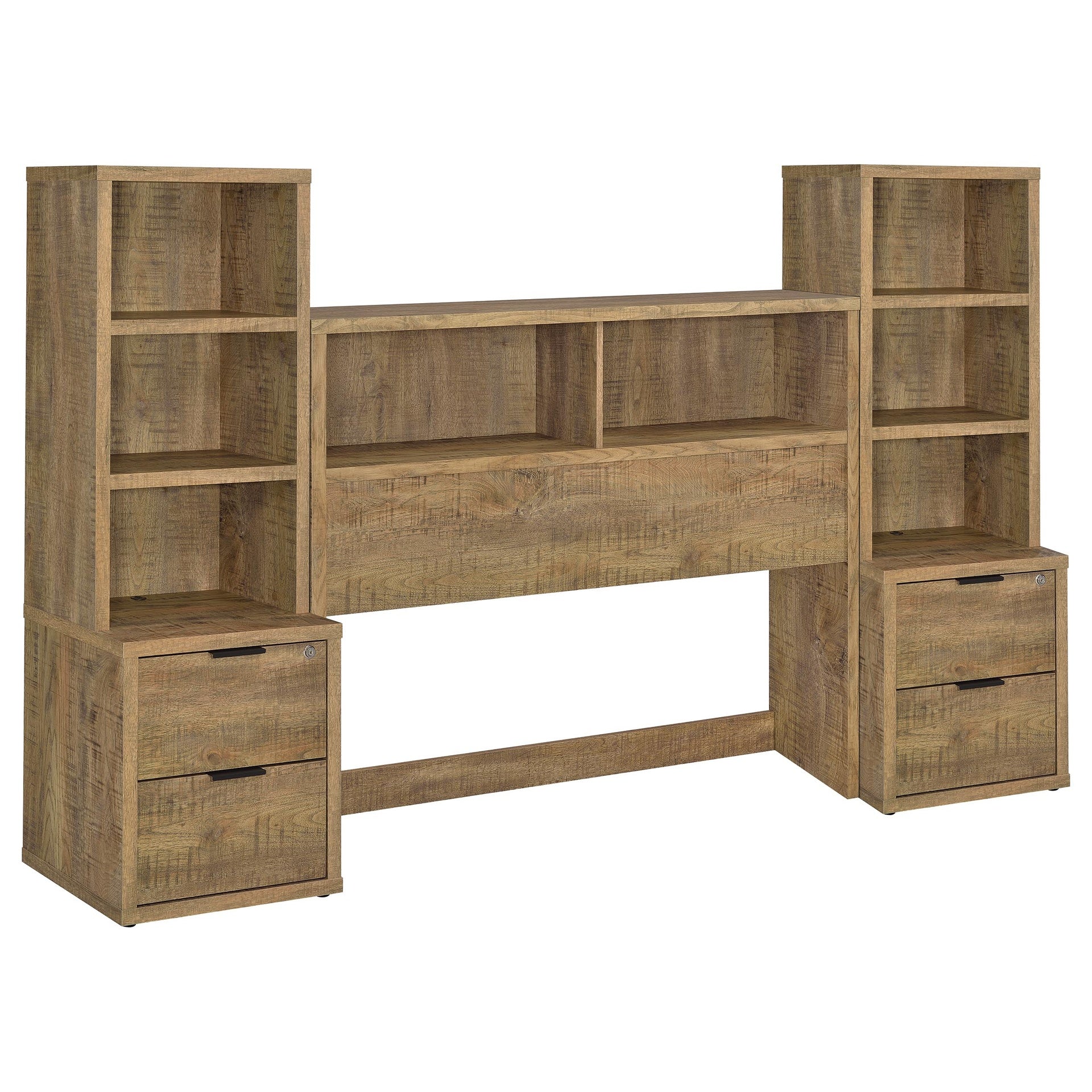 Geary Mango 3-piece Full Bedroom Set with Bookcase Headboard