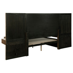 Moraga Ash Brown Queen Wall Panel Storage Bed