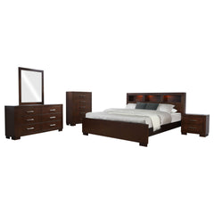 Polk Cappuccino 5-piece Queen Bedroom Set