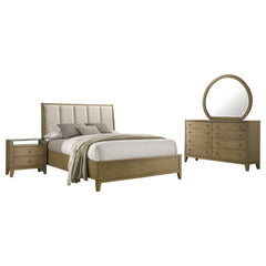 Menlo Natural Pine 4-piece Queen Bedroom Set