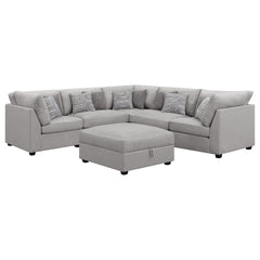 Lafayette Grey 6-piece Upholstered Sectional Sofa