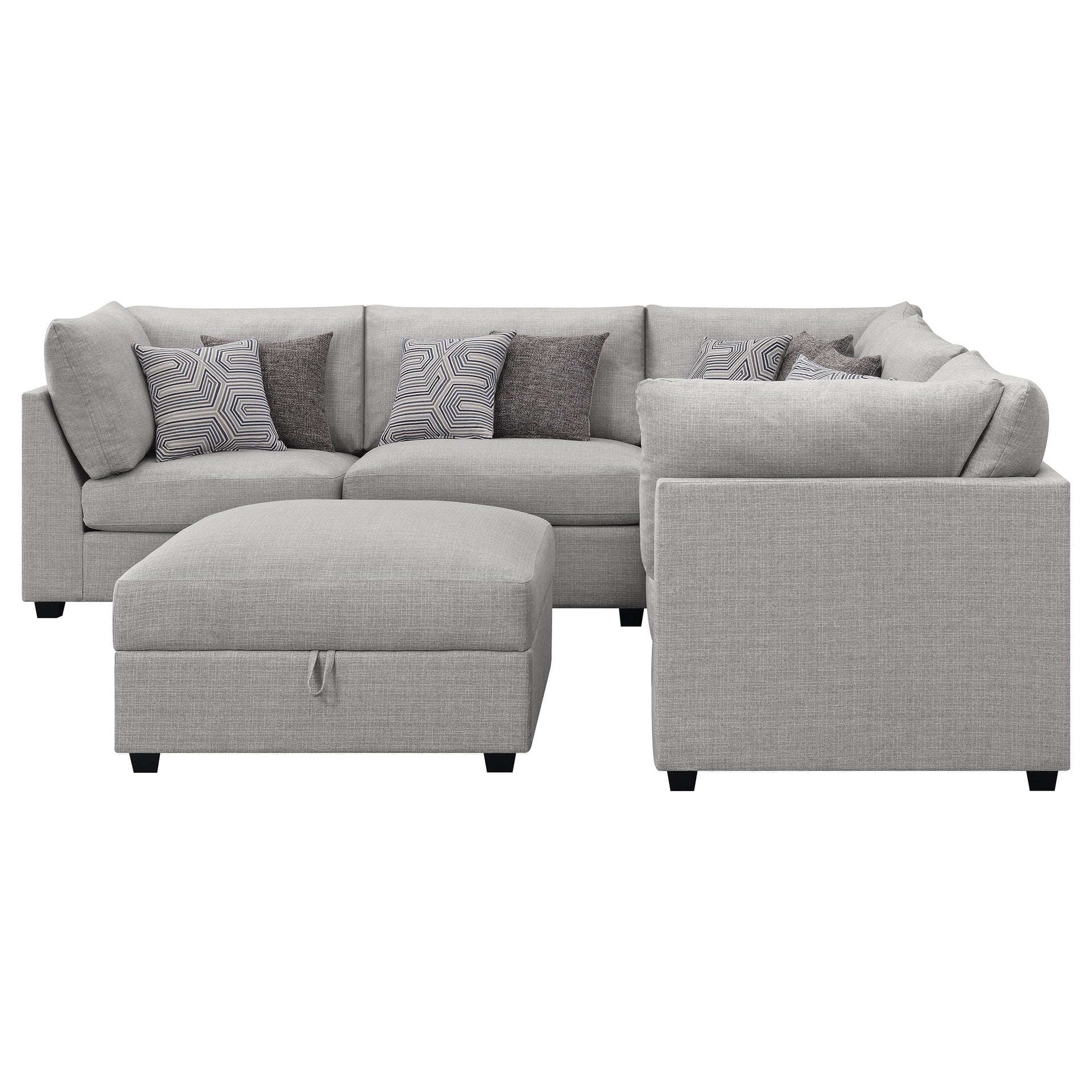 Lafayette Grey 6-piece Upholstered Sectional Sofa