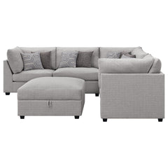 Lafayette Grey 6-piece Upholstered Sectional Sofa