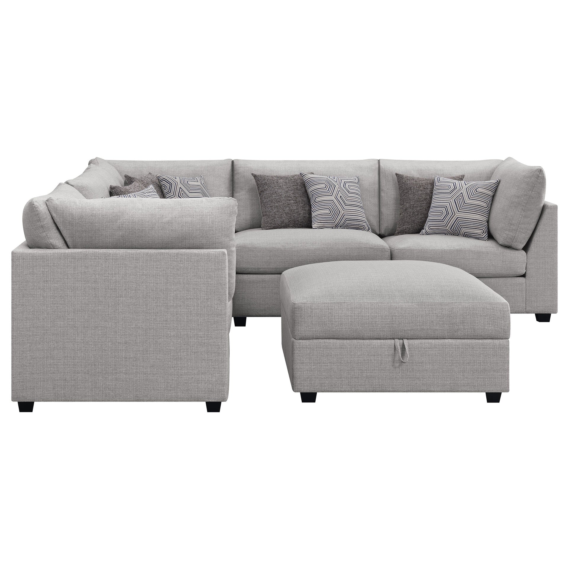 Lafayette Grey 6-piece Upholstered Sectional Sofa